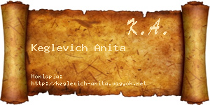 Keglevich Anita névjegykártya